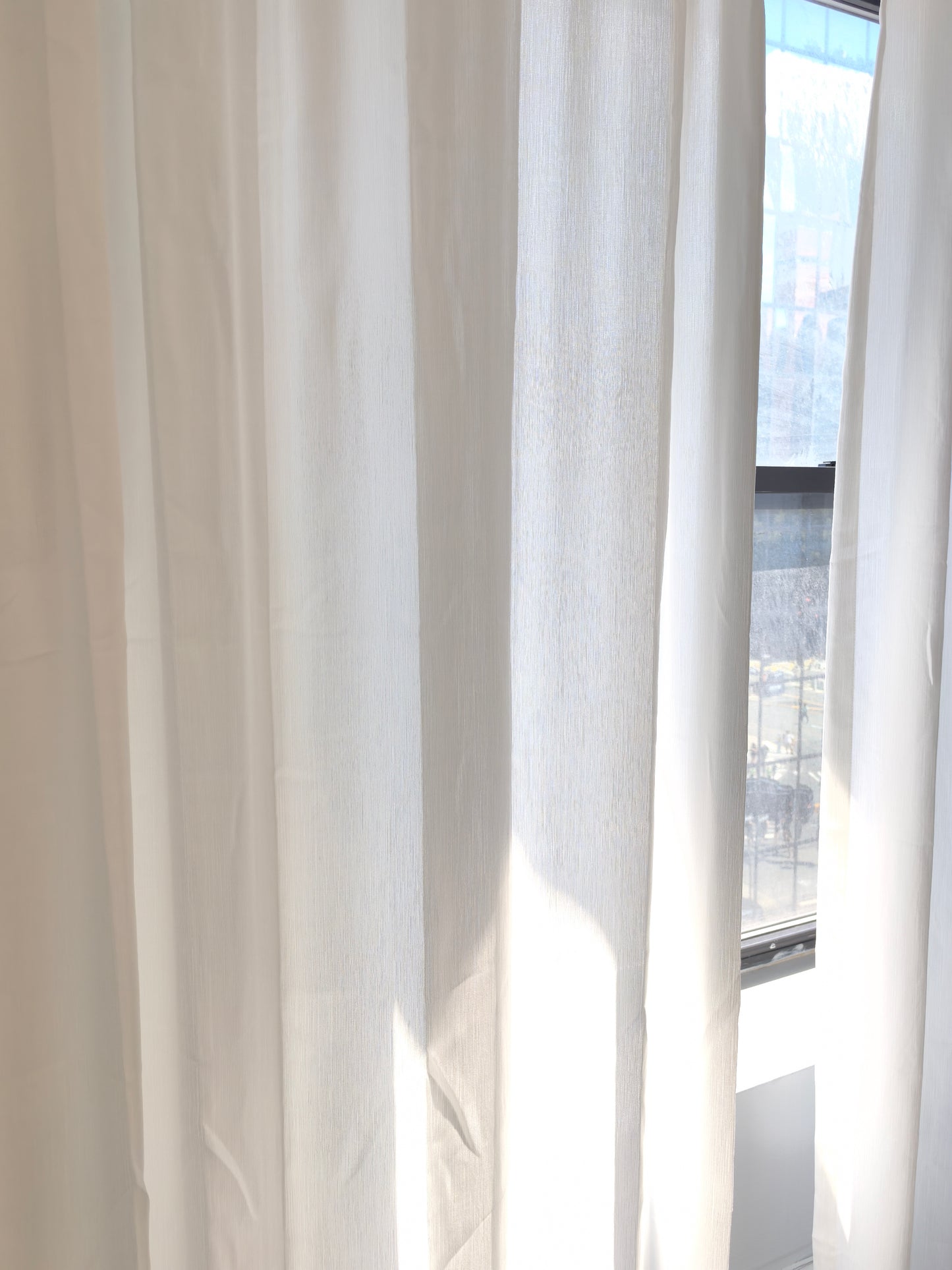 Gabrielle White Sheer Curtains - Fluid Drapery for Ethereal Interiors