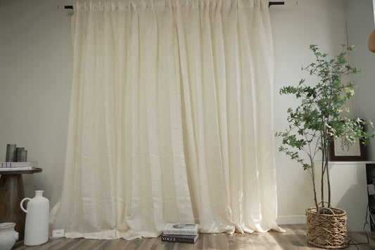 Galaxy Gold Sheer Curtains – Celestial Shimmer & Soft Light Filter