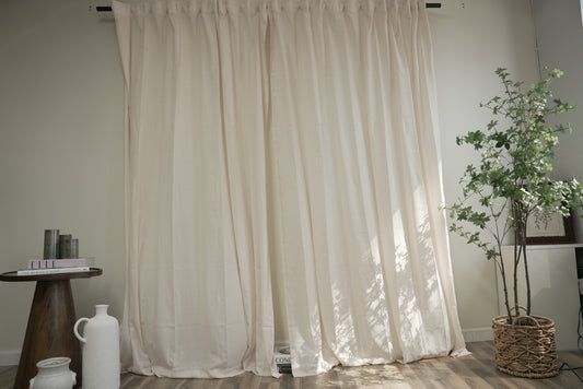 Boho Cream Sheer Curtains – Milky Tea Hue for Calming Spaces