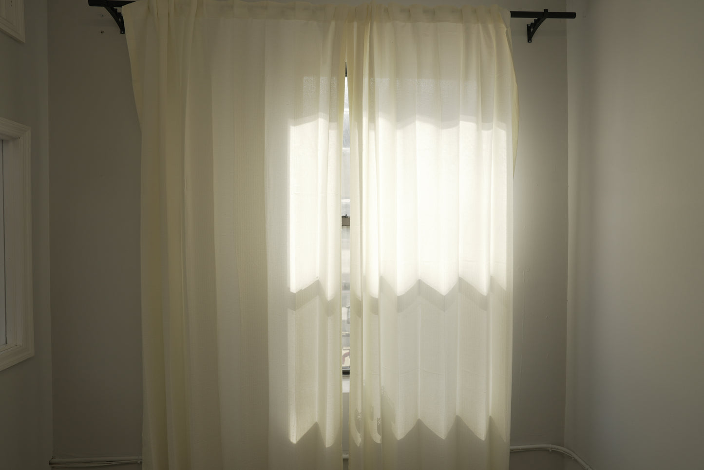 Buttercup Puff Voile Panels – Crinkled Sheers for Boho & Kids' Rooms