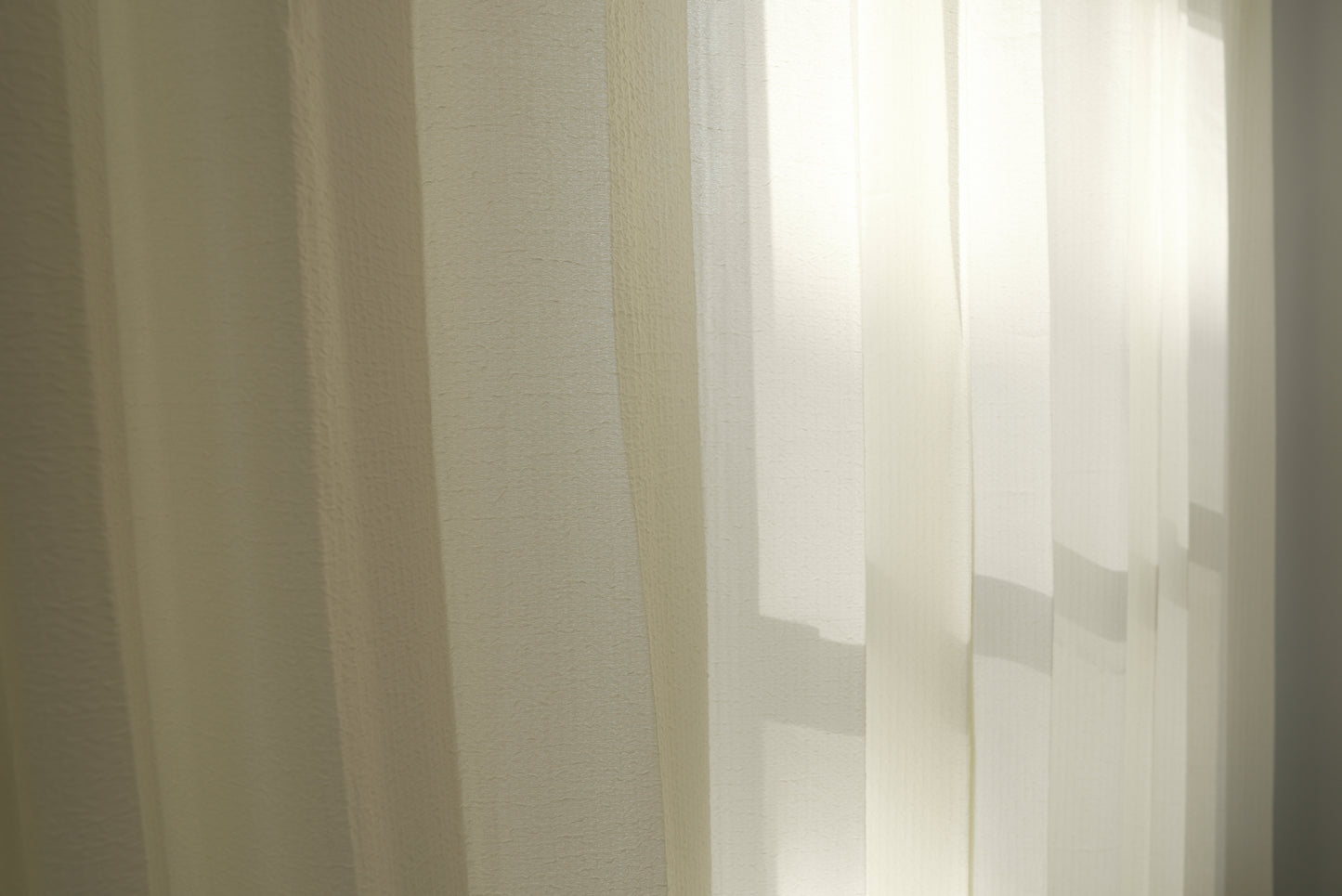 Buttercup Puff Voile Panels – Crinkled Sheers for Boho & Kids' Rooms