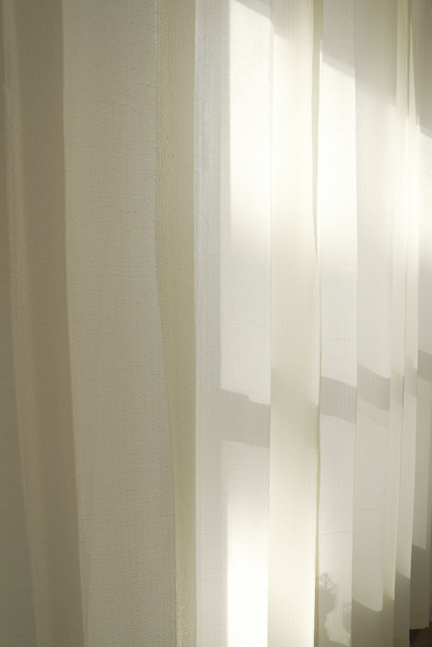 Buttercup Puff Voile Panels – Crinkled Sheers for Boho & Kids' Rooms