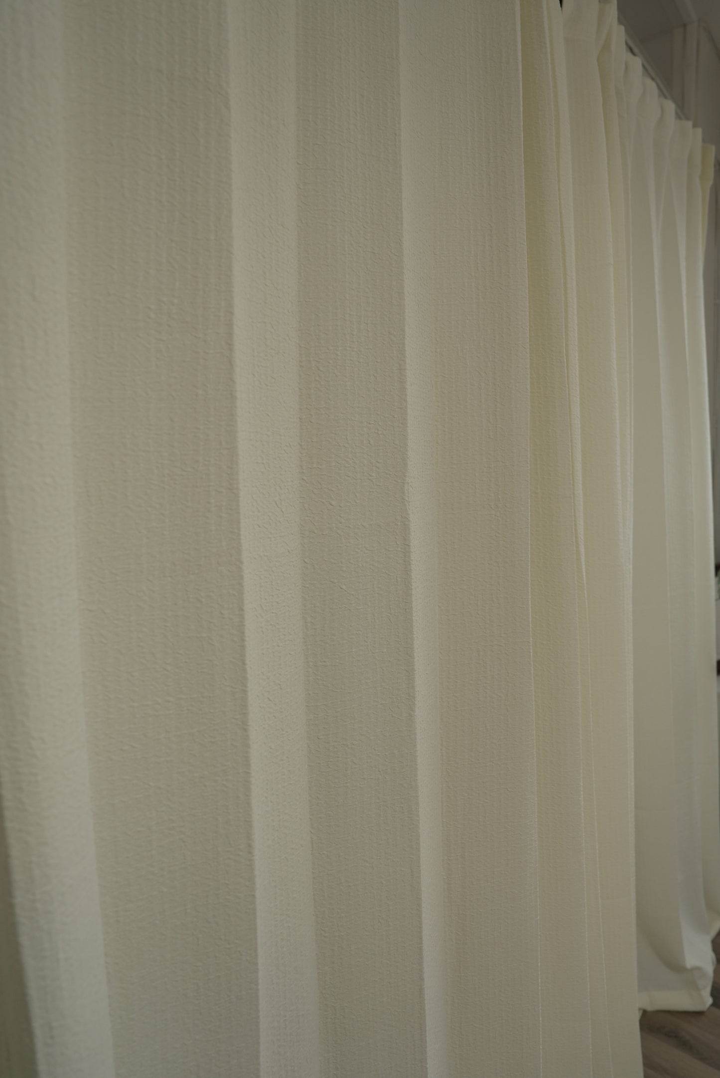 Buttercup Puff Voile Panels – Crinkled Sheers for Boho & Kids' Rooms