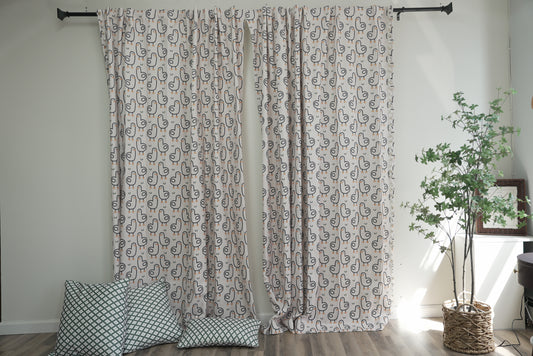 Adorable Duckling Curtains with Pom Pom Trim – Fun & Whimsical Kids' Room Decor