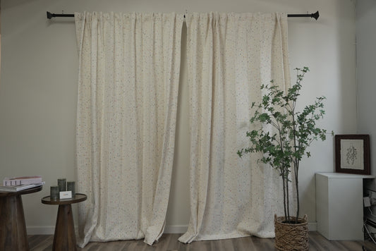 Vanilla Sugar Bead Curtains - Playful Room Divider for Nursery or bedroom
