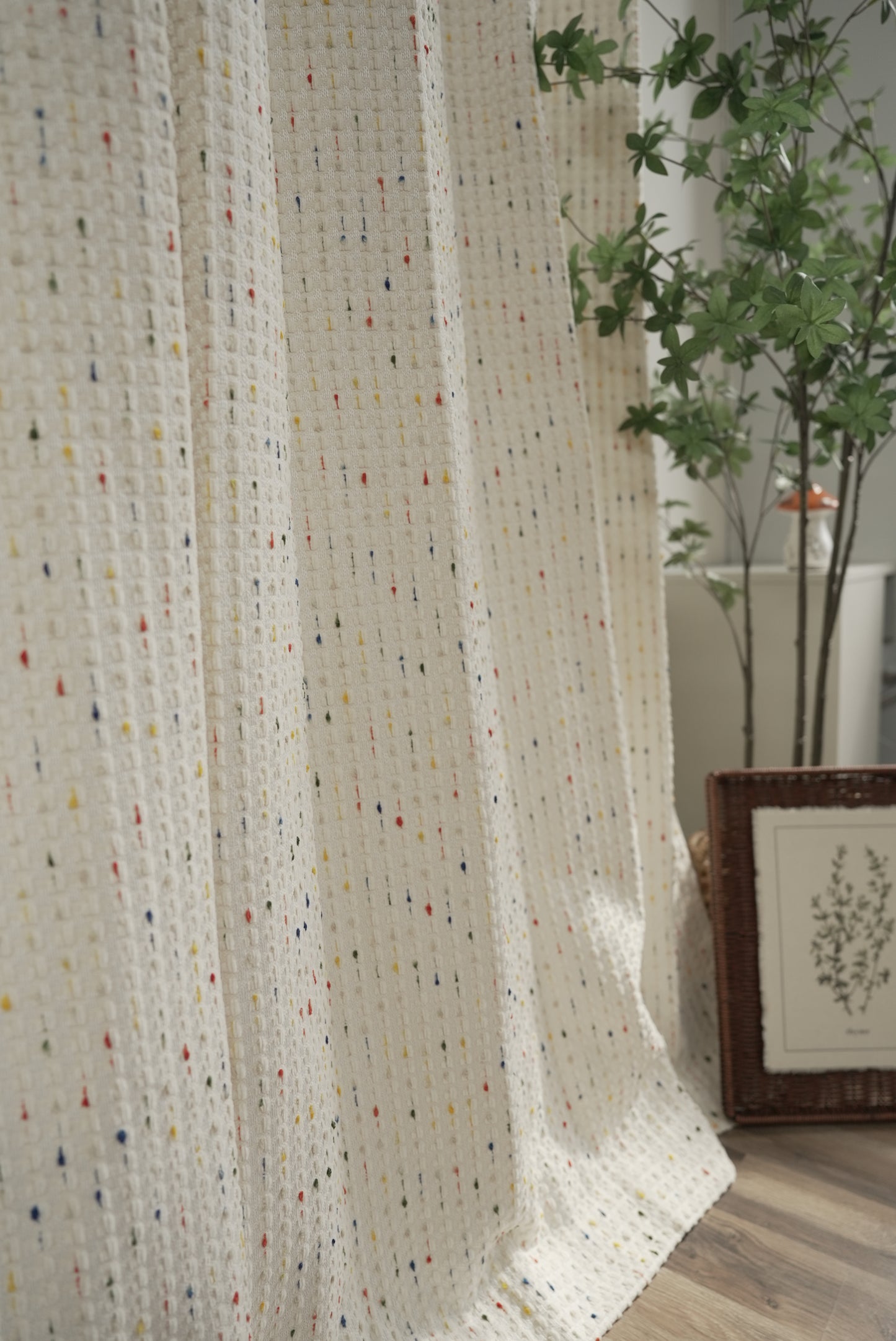 Vanilla Sugar Bead Curtains - Playful Room Divider for Nursery or bedroom