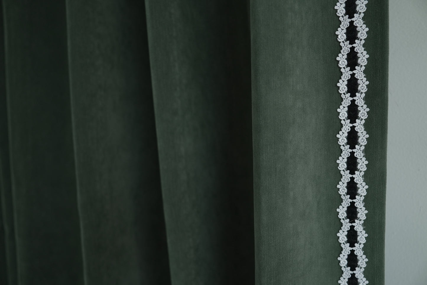 Forest Green Room Darkening Curtains - Noise Reducing Heavy Weight Drapes