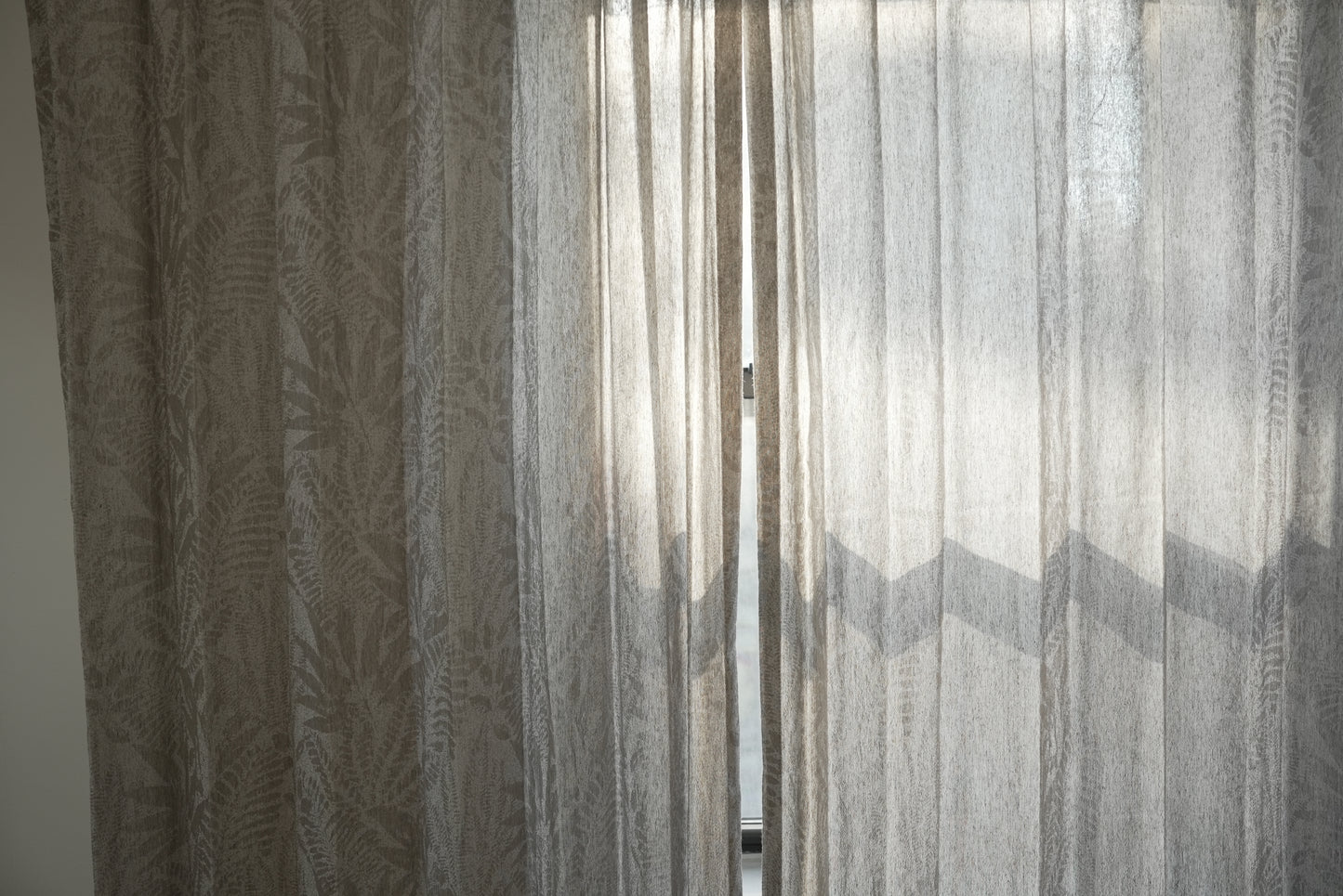 Light Taupe Moonlight Sheer Curtains - Ethereal Glow for Serene Spaces