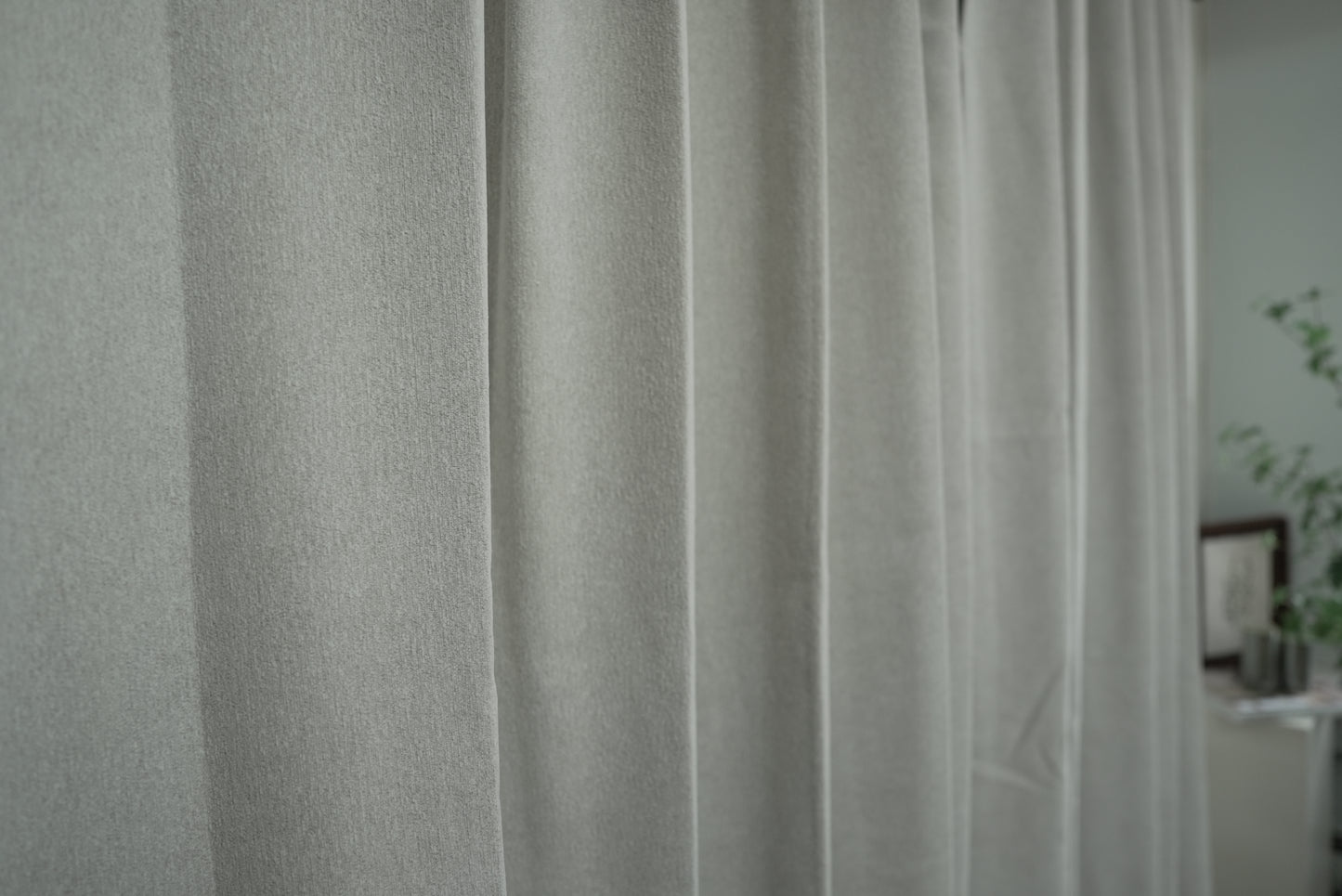 Light Gray Solid Blackout Curtains - 100% Room Darkening Modern Drapes