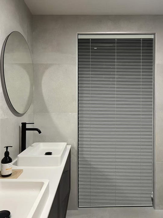 Matte Black Aluminum Blinds