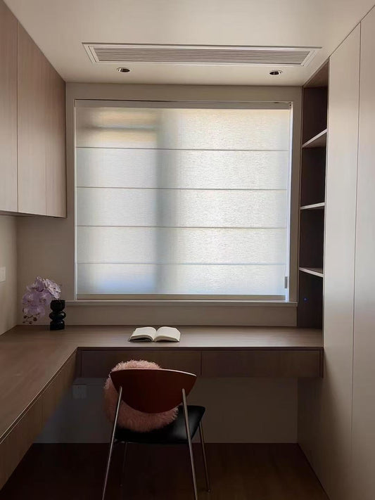 Classic White Roman Shade