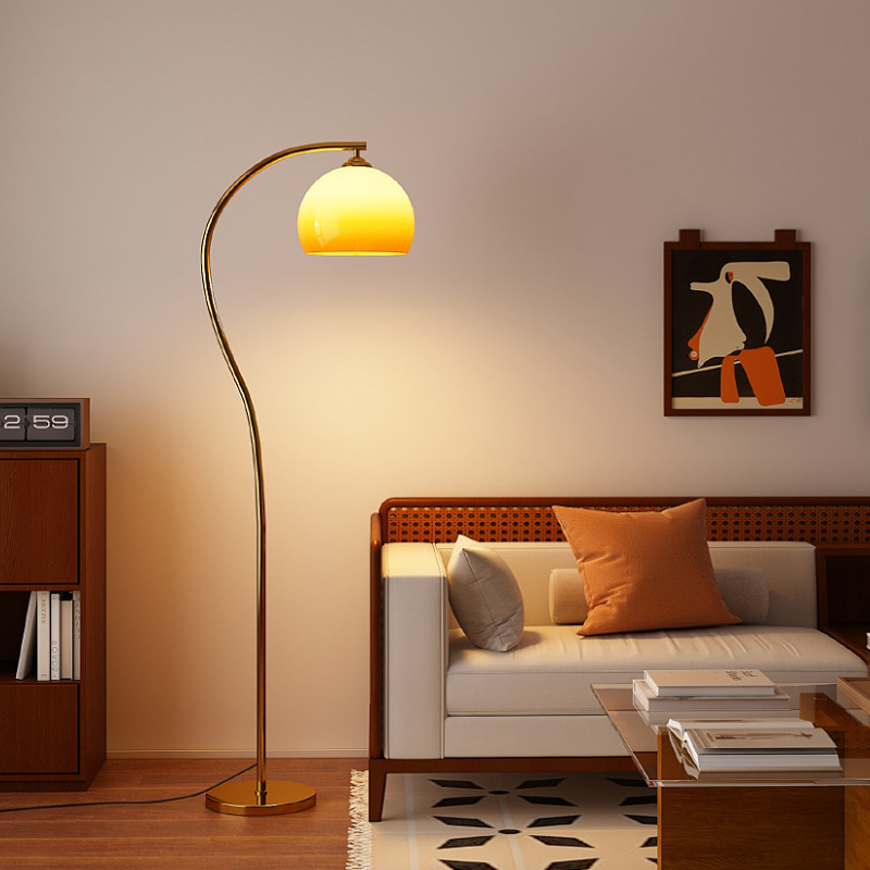 Wabi-Sabi Floor Lamp - Vintage Mushroom Lighting with French Mid-Century & American Industrial Style"