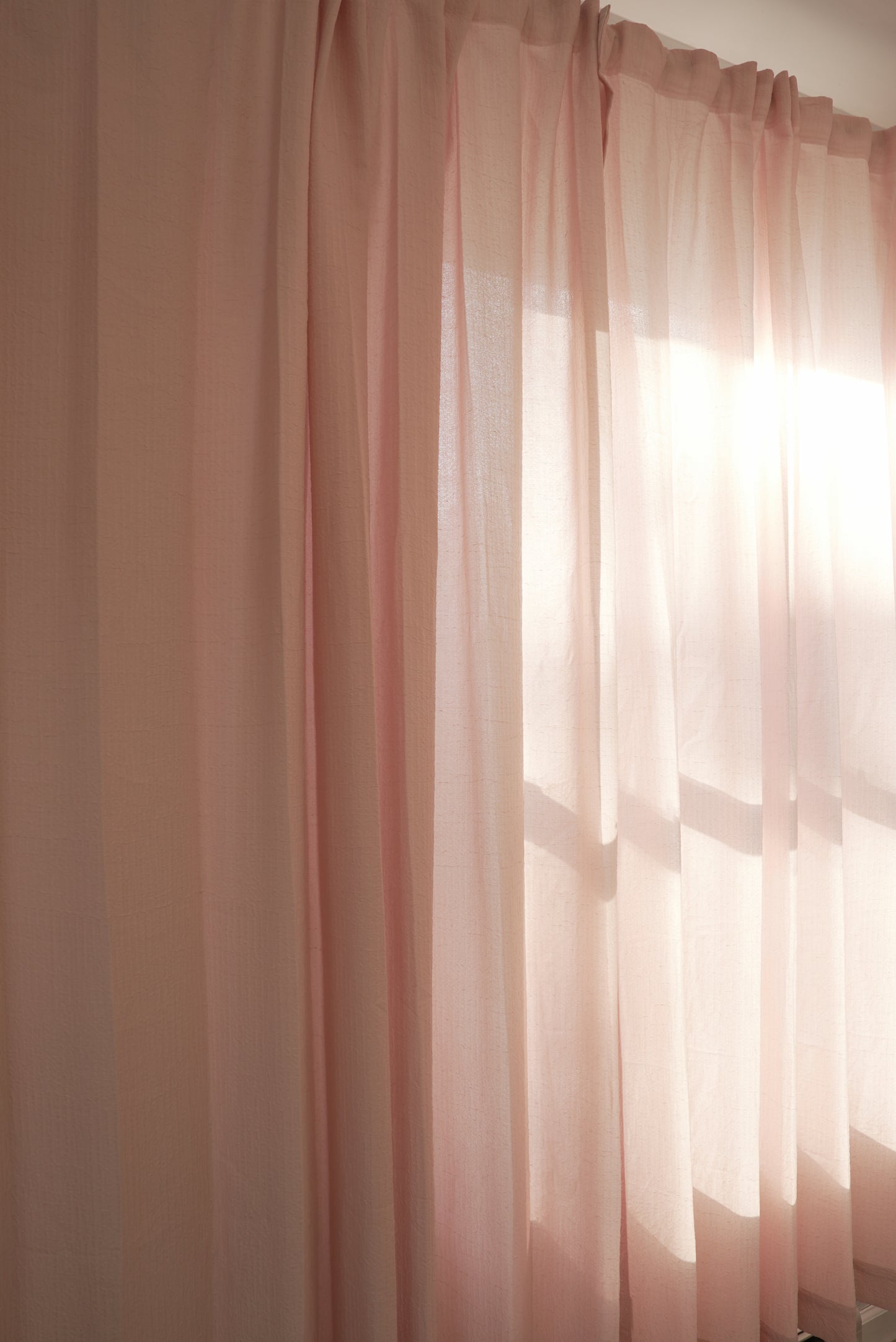Cotton Candy Sheer Curtains – Fluffy Pink Puff Weave for Whimsy Spaces