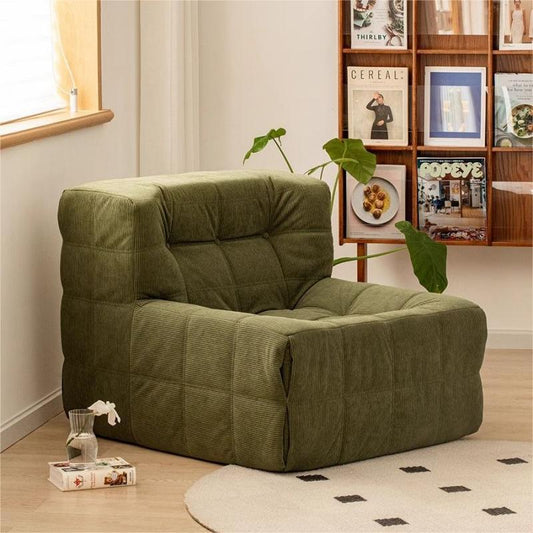 Waffle Knit Lazy Sofa Chair