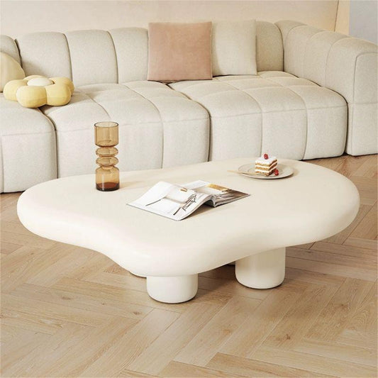 white coffee table